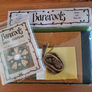 Bareroots "Beeskeps" felt and embroidery candle mat pattern and kit by Bareroots Little Stitchies