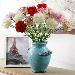 5pcs Artificial Flower Silk Plastic Floral Single Branch DIY Crafts Home Decors