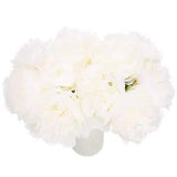 Artificial Flower Heads, Silk Peony Hydrangea Extra White Faux Flowers 20Pcs