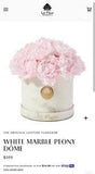 WHITE MARBLE PEONY D?ME