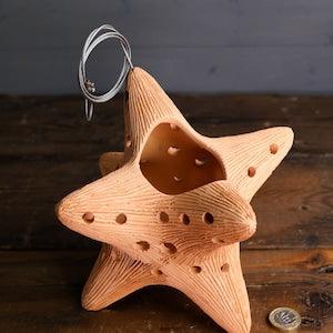Handmade Terracotta Hanging Plant Pot Orchid Garden Indoor Outdoor Plant 3D STAR