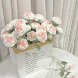 Handmade rose flowers, crochet flower, bouquet for friend, valentine??s day and mother day, handmade rose knitted flowers