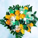 Wooden Rose Bouquet -Granny Smith