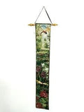 Glynda Turley Tapestry Wall Hanging, Pond Lily Pad Frog Swans Dragon Fly Flowers