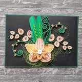 Orchid Plant Art, Tropical Flower Card, Gift For Sister From Sister, Anniversary Gift, Proposal Card