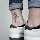 Iris Flower Temporary Fake Tattoo Sticker (Set of 2)