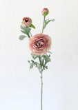 Shop Fake Fall Flowers at Afloral.com | Antique Mauve Silk Ranunculus Flower Delivery