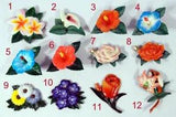 Hand Painted Red Rose Blue Lily Flowers Refrigerator Magnets 239F