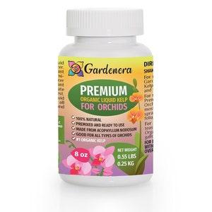 GARDENERA Organic Orchid Superfood - 8-32 oz - Premium Seaweed Fertilizer for Nurturing Healthy Orchid Plants