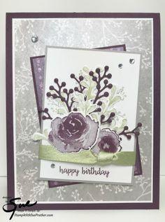 Stampin?? Up! First Frost Winter Birthday for the Happy Inkin?? Thursday Blog Hop Flower Delivery