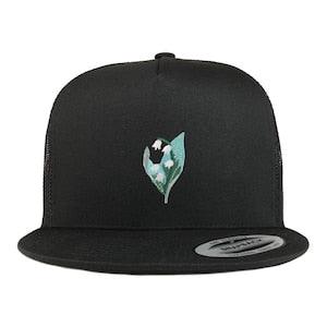 Stitchfy Bell Orchid Patch 5 Panel Flatbill Trucker Cap (SF-AP0030-FLX-6006)