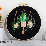 DIY Embroidery Kit-Flowers Plants Pattern-Beginner Friendly-Hoop Art-Kids Craft-Home Decor-Housewarming /Birthday/Wedding Gift-Ready to ship