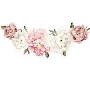 Wall Sticker Living Room Durable Peony Flower Wall Mural Decal Home Art Decor