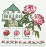 Cross-stitch kit  Farmer peonies 448A  Thea Gouverneur  16ct