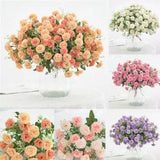 Hydrangea Artificial Silk Peony Fake Flowers Peony 20 HEAD Wedding Party