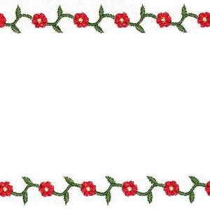 Whig Rose embroidered quilt label, to customize with your personal message