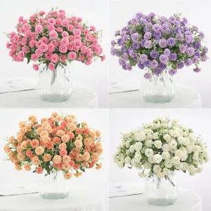 JA Wedding Silk Decor 20 Peony Artificial Hydrangea Fake HEAD Flowers Home Party
