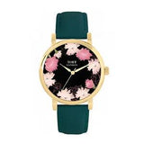 Toff London TLWS-59317 Ladies Pink Carnations Flower Watch