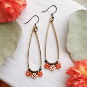 Daisy drops sleek - coral and peach