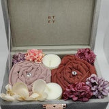 Velvet Rose Gold Hijab Gift bouquet,hijab gift box ,for her, personalised,custom ,perfumed ,wedding