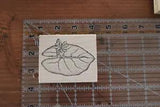 PEDDLER'S PACK STAMPWORKS Lily Pad Leaf Wood Rubber Stamp R