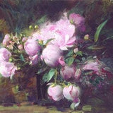 PINO Dangelico " Peonies " Signed & Numbered Limited Edition Giclee Canvas Hand Embellished Harlequin Romance Art 24"x30" Bouquet Flowers