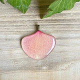 Peach Orchid Pendant, Orchid Jewelry, Orange Flower Pendant, Phalaenopsis, Orchid Gift, Orchid Plant, Mother's Day Gift, Surf Song Orchid