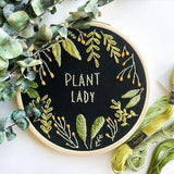 Plant lady embroidery kit, DIY embroidery, gift for plant mom, DIY embroidery kit, gift for her, Plant embroidery Kit, plant mom kit for her