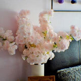 Elegant Silk Cherry Blossom Spray, Branches 21'' Tall, Japanese Sakura, Blush Pink, Wedding Flowers, Bouquet, Centerpieces, Arrangements