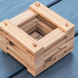 142. Salvaged Louisiana Baldcypress Wood Hanging Basket Planter for Orchids, Bromeliads, Ferns, Cacti, Other Epiphytes and Succulents