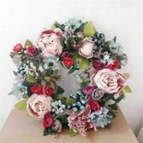 35cm Creativity Artificial Flowers Wreath Peony Garland Door Wreath Home Decor