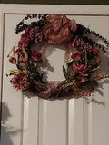 Floral Wreath Mauve/pink Flowers 18" Round