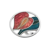 Lily Flower Enamel Brooch Gift Boxed