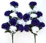 (2 pcs) Purple & White Carnation 20