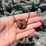 Floral Heart Macrame Pendant