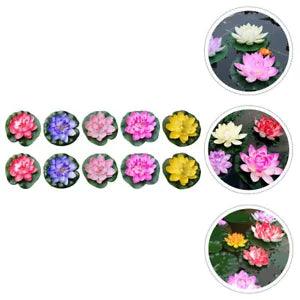 10pcs Floating Lily Pads Artificial Lily Pads Artificial Plants Flowers