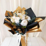 Artificial peony bouquet gift for girlfriend,/Gift for wife, christmas gift/Christmas gift/Artificial flower bouquet for engagement/chocolat