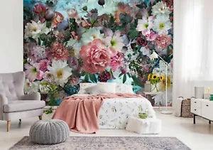 3D Peony Flower Lily 20RAI03 Wallpaper Mural Self-adhesive Beth Sheridan Honey