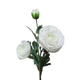 Real Touch White Ranunculus Artificial Ranunculus for  Bridal Wedding Bouquet Supplies Farmhouse Decor French Country Shabby Chic Flowers