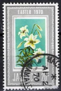 ZAYIX Jamaica 304 USED Easter Nature Plants Flowers Easter Lily 040322-S80
