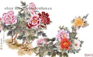 Chinese 100% real natural silk thread,su hand embroidery kits:flower peony 20"