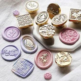 Flower Plants Wax Stamp Sealing 25mm Head for Envelope Invitation Stamps Sealing