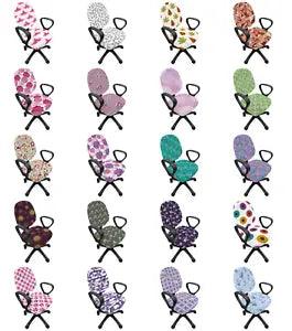 Ambesonne Shabby Flora Office Chair Slipcover Protective Stretch Cover
