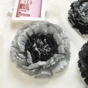12 pack 12" 16" 20" Charcoal Grey Tissue Paper Carnation Flowers Backdrop