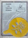 The Ervan Guttman Co. Cakes or Tortes Stencil-Peony NEW