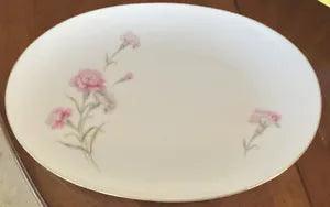 Royal Court Carnation 12??? Platter, Gold rim Reduced 25%