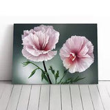 Timeless Carnation Flowers Canvas Print Wall Art Framed Picture Home Decor Large