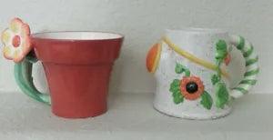 Carnation Coffemate Flower Pot and Watering can cup 2pc set