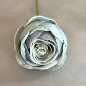 Real Touch LAVENDER GRAY RANUNCULUS - Boutique Quality - Artificial Flower