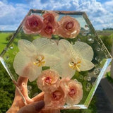 Roses Orchids Dried Flowers Wedding Bridal Bouquet Preservation Floral Tray Wedding Flower Preservation Wedding Gift Bridesmaid